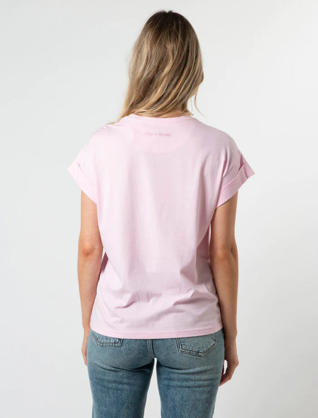 Stella + Gemma Cuff Sleeve T-shirt - Candy Malibu