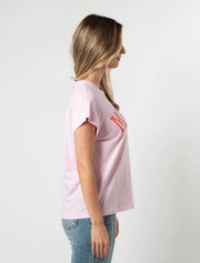 Stella + Gemma Cuff Sleeve T-shirt - Candy Malibu