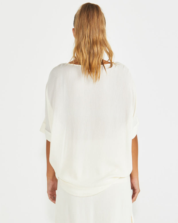 Sass Raya Oversized Top - Cream