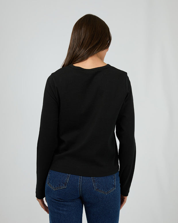 Silent Theory Regular Long Sleeve Tee - Black