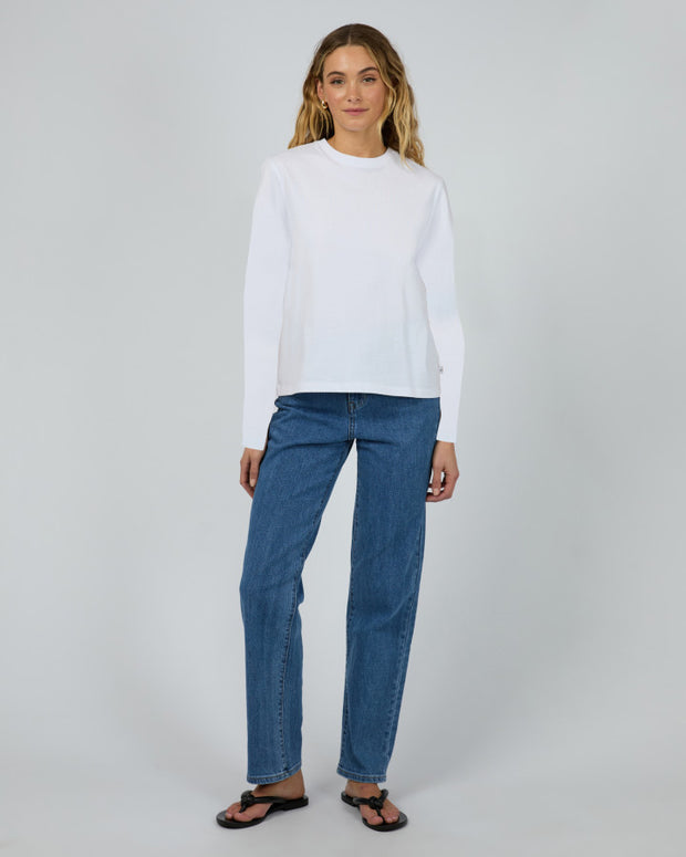 Silent Theory Regular Long Sleeve Tee - White