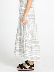 Sass Riley Maxi Skirt - Mono Stripe