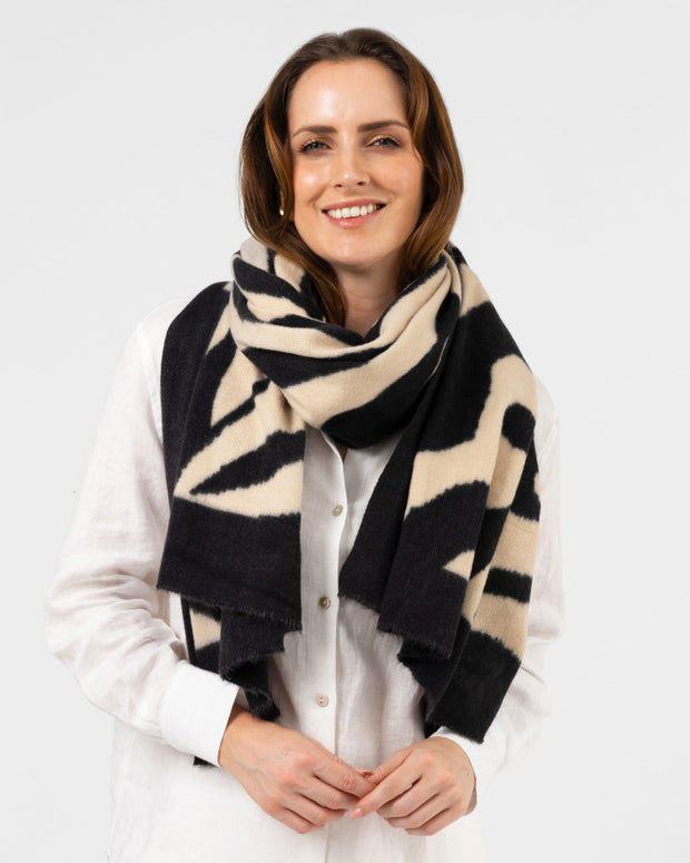 Stella + Gemma Scarf - Zebra Heart