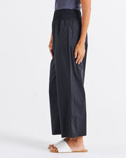 Betty Basics Sevilla Wide Leg Cotton Pants - Black