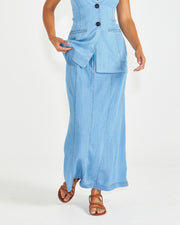 Sass Seville Maxi Skirt - Chambray