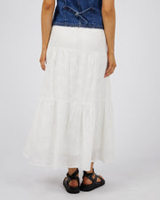 All About Eve Sutton Broderie Maxi Skirt - Vintage White