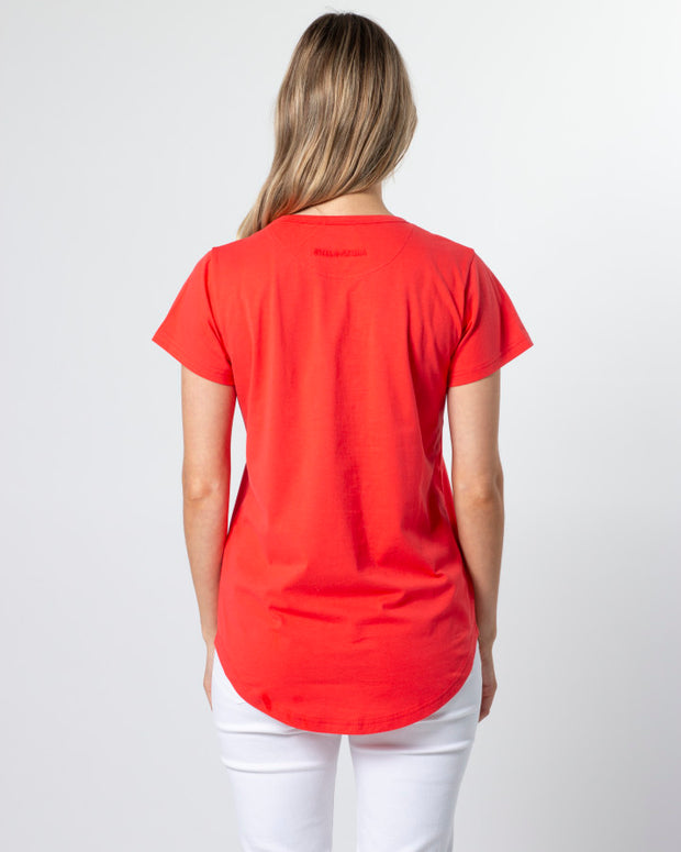 Stella + Gemma T-Shirt - Flame Garden Party Cross