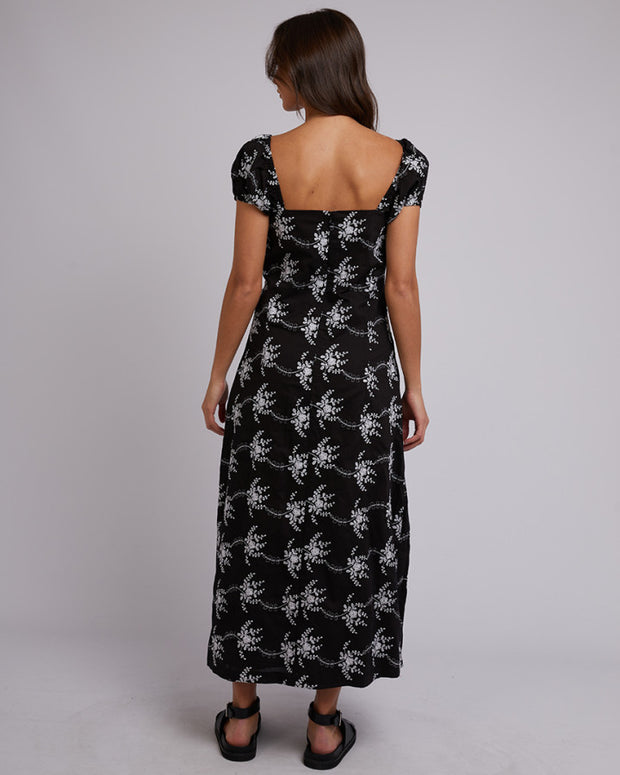 Silent Theory Tasman Maxi Dress - Black Print