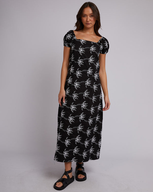 Silent Theory Tasman Maxi Dress - Black Print