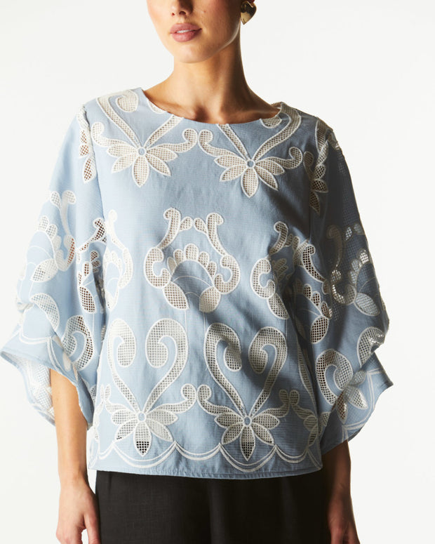 Fate + Becker The Avenue Top - Chambray