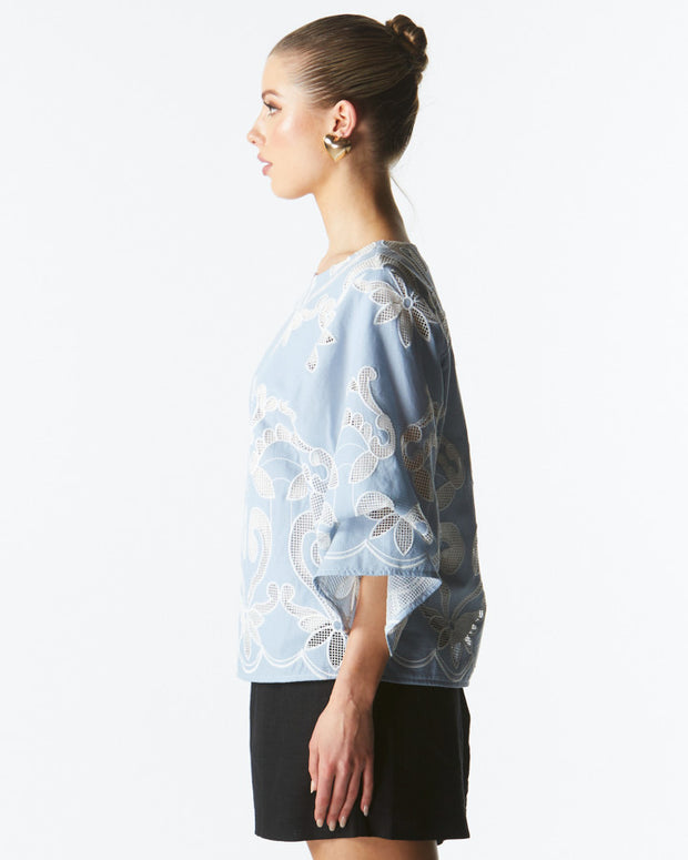 Fate + Becker The Avenue Top - Chambray