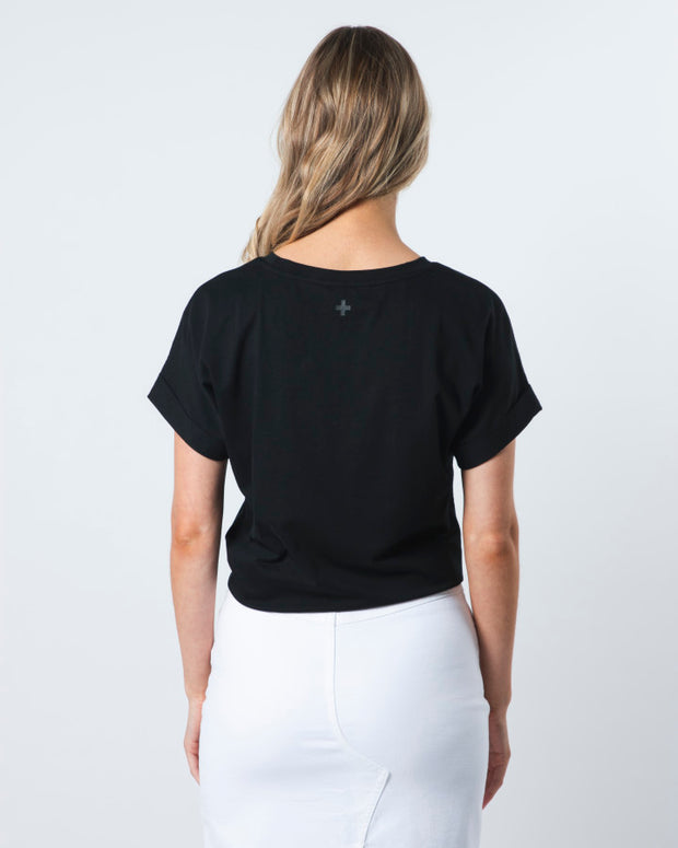 Stella + Gemma Tie Top - Black