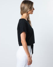 Stella + Gemma Tie Top - Black