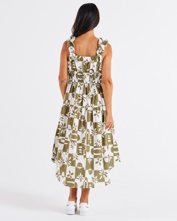 Betty Basics Tiered Maxi Frill Dress - Geo Floral