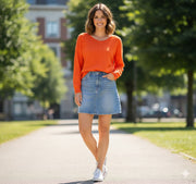 Garcia Selena Pullover - Tangerine Red