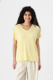 MSCH Fenya Modal V-Neck Tee - Sundress