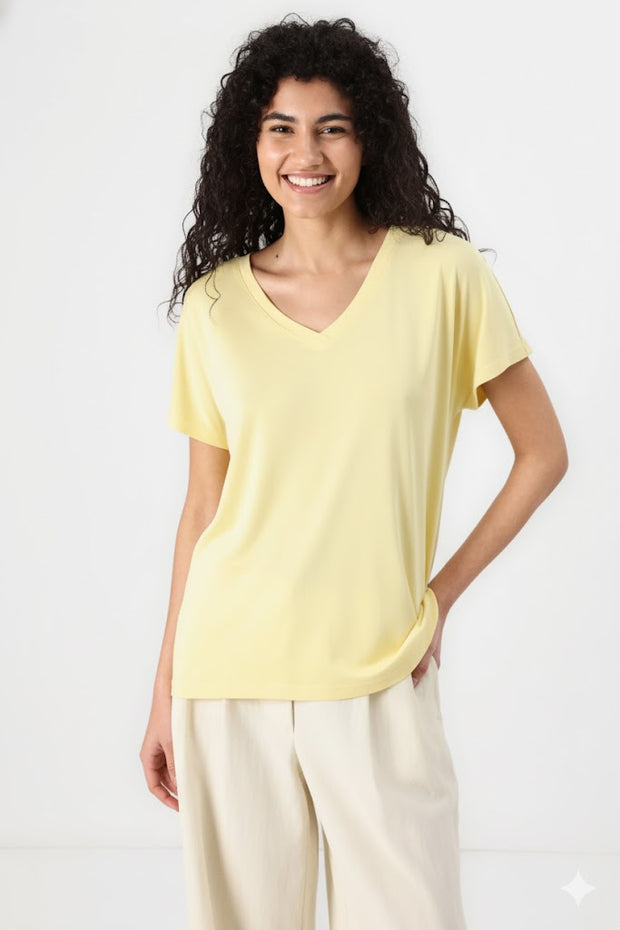 MSCH Fenya Modal V-Neck Tee - Sundress