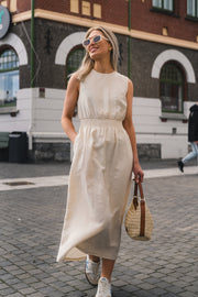 MSCH Disa SL Dress - Sand Melange