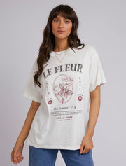 All About Eve Wild Rose Oversized Tee - White