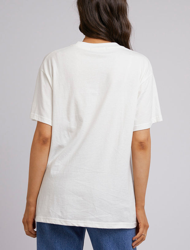 All About Eve Wild Rose Oversized Tee - White