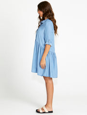 Sass Willow Shirt Dress - Blue Wash