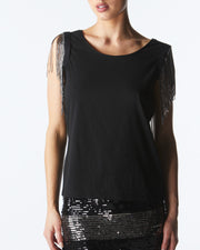 Fate + Becker Windflowers Top - Black