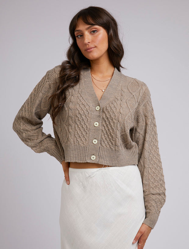 All About Eve Zepher Knit Cardi - Oatmeal
