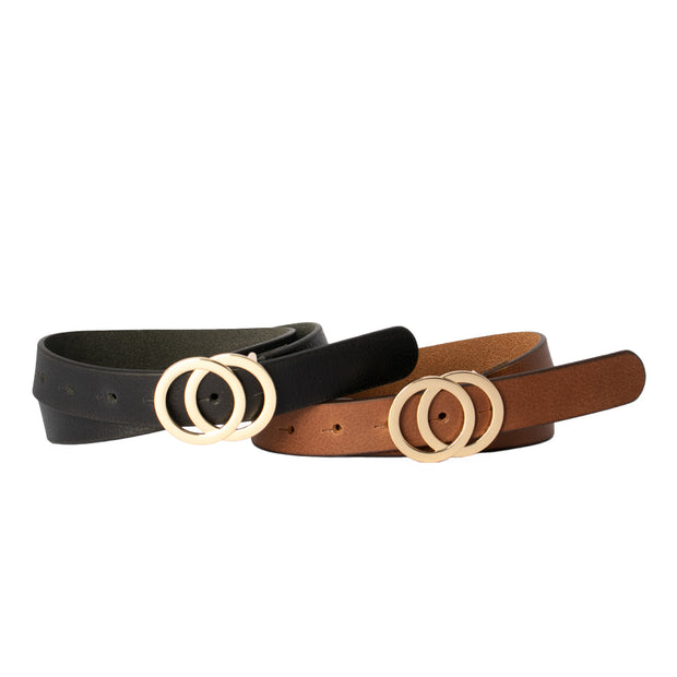 Loop Leather Brittany Belt - Black