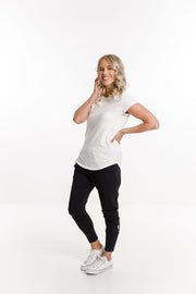 Home-lee Apartment Pants - Black with White X