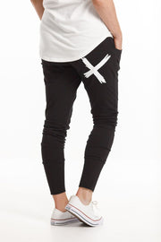 Home-lee Apartment Pants - Black with White X
