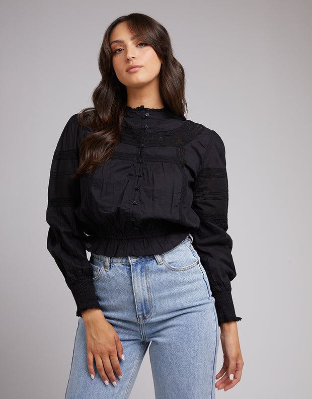 All About Eve Paige Top - Black