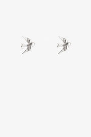 Antler Swallow Earring - Silver or Gold