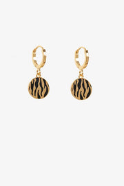 Antler Safari Huggie Earring - Silver or Gold Gold