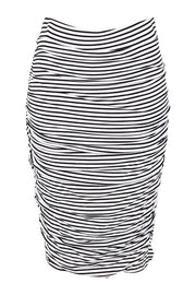Betty Basics Nadia Skirt - Noir Stripe