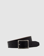 Loop Leather Two Face Belt - Black/Tan