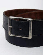 Loop Leather Two Face Belt - Black/Tan