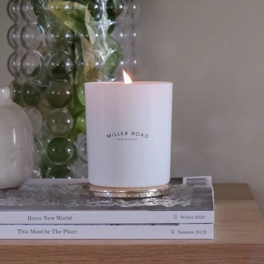 Miller Road White Luxury Candle - French Pear